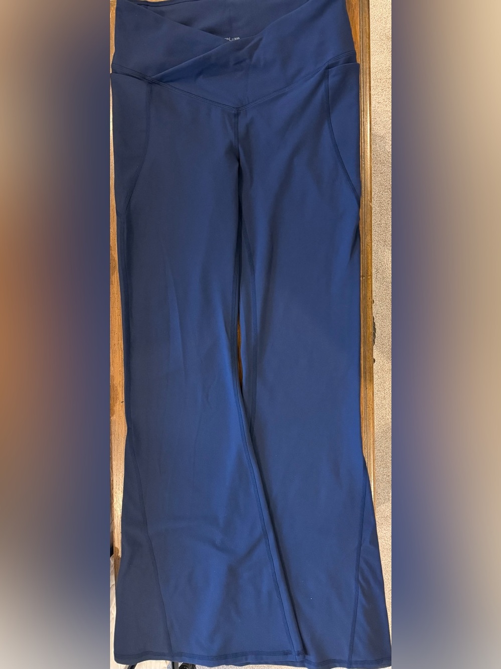 Fabletics Navy Wide-Leg Performance Pants